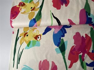 Viscosejersey - skønne farver og blomster